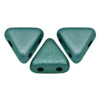 Kheops par Puca® kralen Metallic mat green turquoise 23980-94104